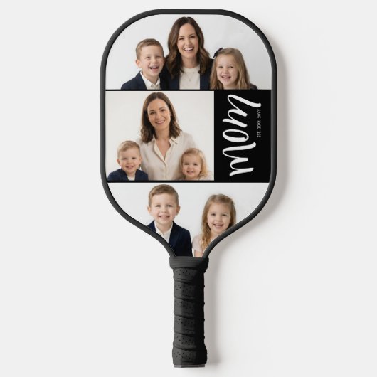 Aangepast dubbel Moeder Geschatte Jaren Script Zwa Pickleball Paddle (Voorkant)