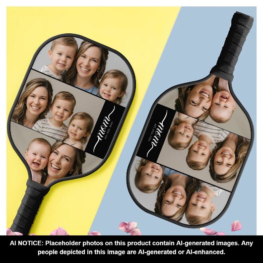 Aangepast dubbel Moeder Geschatte Jaren Script Zwa Pickleball Paddle