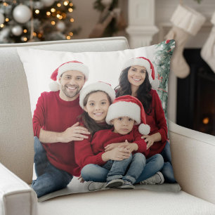 Aangepast dubbelzijdig familiefoto kussen