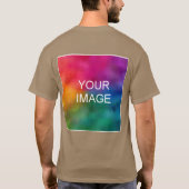 Aangepast, dubbelzijdig ontwerp voegt Mannen van A T-shirt (Achterkant)