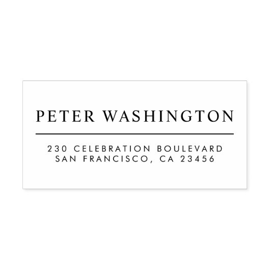 Aangepast, duidelijk, zelfs druknaam & Terugkeerad Rubberstempel (Afrduk)