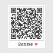 Aangepast Duidelijke Qr-code-Stickers Sticker (Vel)