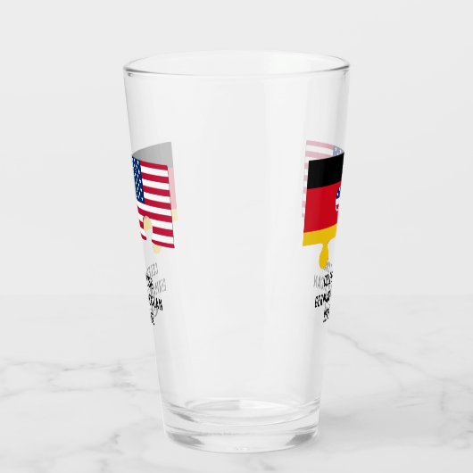 Aangepast Duits Amerikaans erfgoed Glas (Links)