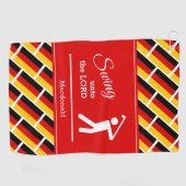 Aangepast DUITSLAND Christelijk zwaaien naar de He Golfhanddoek (Horizontaal)