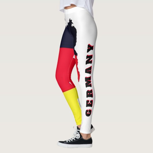 Aangepast Duitsland, Vlag van Duitsland | Duitse v Leggings (Links)