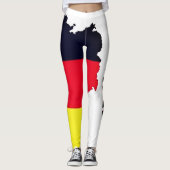 Aangepast Duitsland, Vlag van Duitsland | Duitse v Leggings (Voorkant)