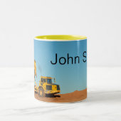 Aangepast dumppendraject tweekleurige koffiemok (Center)