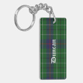 Aangepast Duncan Tartan Pset Sleutelhanger (Voorkant Links)
