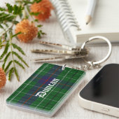 Aangepast Duncan Tartan Pset Sleutelhanger (Voorkant Rechts)