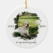 Aangepast e-mailadres Je was mijn favoriete Hallo Keramisch Ornament (Achterkant)