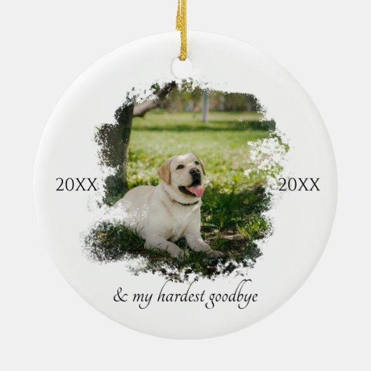 Aangepast e-mailadres Je was mijn favoriete Hallo Keramisch Ornament (Achterkant)