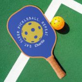 Aangepast Eat Sleep Herhalen Pickleball Paddle