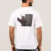 Aangepast eekhoorntje shirt, gepersonaliseerd mann t-shirt (Achterkant)