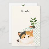 [Aangepast] Een dag uit het leven van een kat - Ha Bedankkaart (Voorkant / Achterkant)