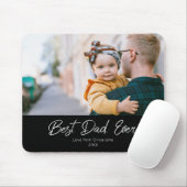 Aangepast één foto Beste vader ooit Mousepad Muismat (Met muis)