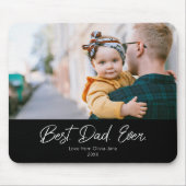 Aangepast één foto Beste vader ooit Mousepad Muismat (Voorkant)