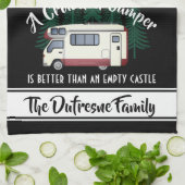 Aangepast "Een gekruist kamp" Theedoek (Gevouwen)