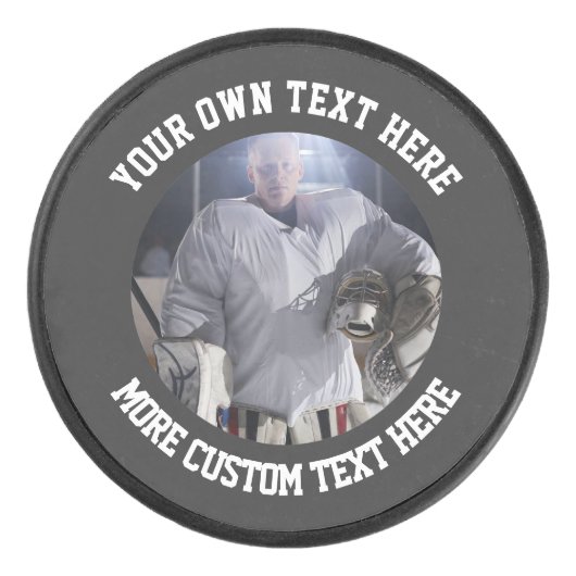 Aangepast één van een soort aangepast hockey puck (Voorkant)