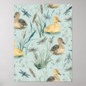 Aangepast eend thema muur kunst poster | Kinderkam (Voorkant)