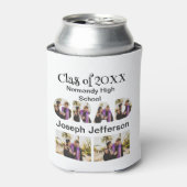 Aangepast eenvoudig Afstuderen 6 Foto-collage Blikjeskoeler (Blikje Voorkant)