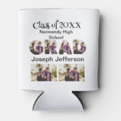 Aangepast eenvoudig Afstuderen 6 Foto-collage Blikjeskoeler (Voorkant)