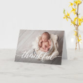 Aangepast, eenvoudig, bedankt Baby shower voor fot Kaart (Gele Bloem)