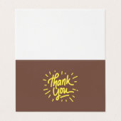 Aangepast, eenvoudig, bedankt Visitekaartje (Buitenkant ongevouwen)