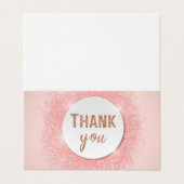 Aangepast, eenvoudig, bedankt Visitekaartje (Buitenkant ongevouwen)