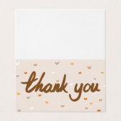 Aangepast, eenvoudig, bedankt Visitekaartje (Buitenkant ongevouwen)