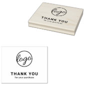 Aangepast Eenvoudig bedankt voor zakelijke Logo Rubberstempel (Gestempeld)
