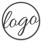 Aangepast eenvoudig decimaal voor zakelijke Logo Sticker (Voorkant)