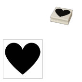 Aangepast Eenvoudig Hart Rubberstempel (Gestempeld)