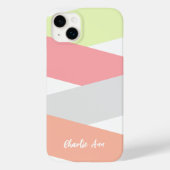 Aangepast eenvoudig leuk diagonaal gestreept kunst Case-Mate iPhone case (Achterkant)