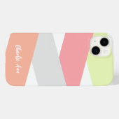 Aangepast eenvoudig leuk diagonaal gestreept kunst Case-Mate iPhone case (Achterkant (horizontaal))