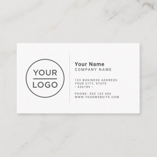 Aangepast eenvoudig minimalistisch visitekaartje v informatiekaartje (Voorkant)