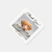 Aangepast eenvoudig modern fotograferen weduwschap servet (Hoek)