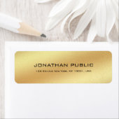 Aangepast, eenvoudig, modern Gold look elegant in  Etiket (Insitu)