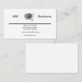 Aangepast eenvoudig ontwerp met logo visitekaartje (Voorkant / Achterkant)