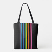 Aangepast eenvoudig patroon voor regenboogkleuren tote bag (Achterkant)