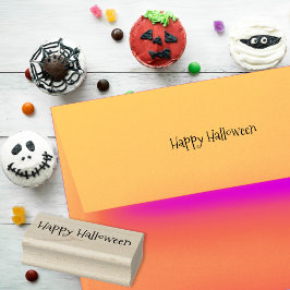 Aangepast Eenvoudig Prettig Halloween Groetjes Leu Rubberstempel