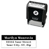 Aangepast eenvoudig retouradres  zelfinktende stempel (In situ)