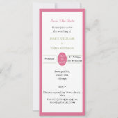 Aangepast eenvoudig Roos Sla de datum op Kaart (Voorkant)