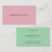 Aangepast, eenvoudig Sjabloon, professioneel elega Visitekaartje (Voorkant / Achterkant)