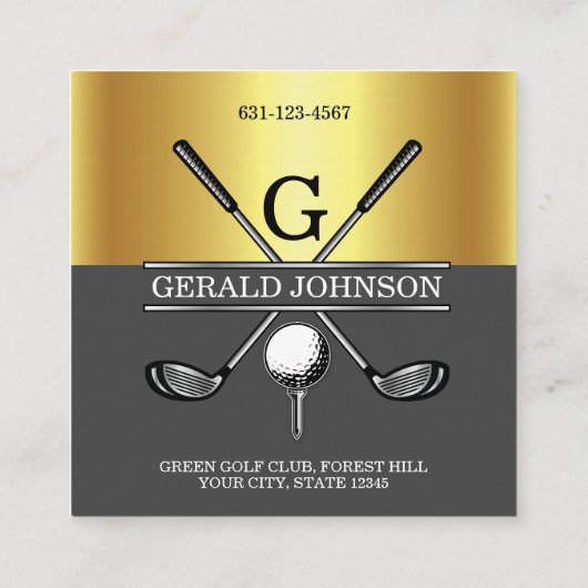 Aangepast eenvoudig Visitekaartje voor goudgradiën (Achterkant)