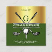 Aangepast eenvoudig Visitekaartje voor goudgradiën (Voorkant)