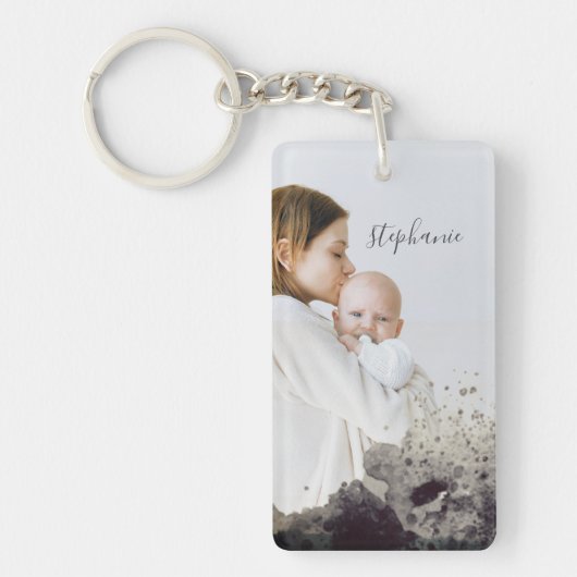 Aangepast eerste jaar mummousserende bedekking sleutelhanger (Voorkant)