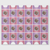 Aangepast, eerste kerstcadeaufotopapier voor baby' cadeaupapier (Vlak)