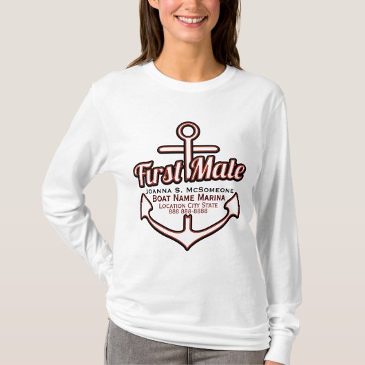 Aangepast eerste-maanhuis-T-shirt T-shirt (Voorkant)