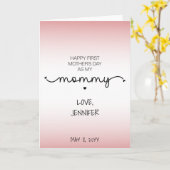 Aangepast eerste Moederdag nieuwe mammie Keepomwil Kaart (Gele Bloem)