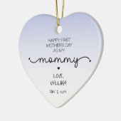 Aangepast eerste Moederdag nieuwe mammie Keepomwil Keramisch Ornament (Links)